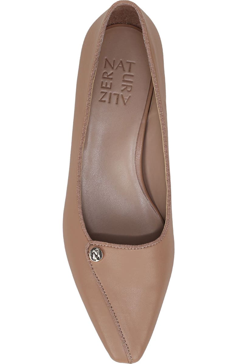 Naturalizer Georgia Pointed Toe Pump, Alternate, color, Taupe Faux Leather