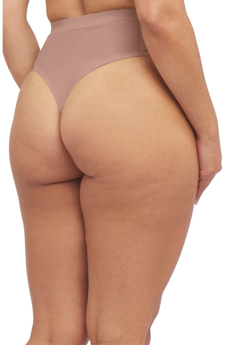 SPANXshape™ Invisible Cotton Blend Thong, Alternate, color, CAFE AU LAIT