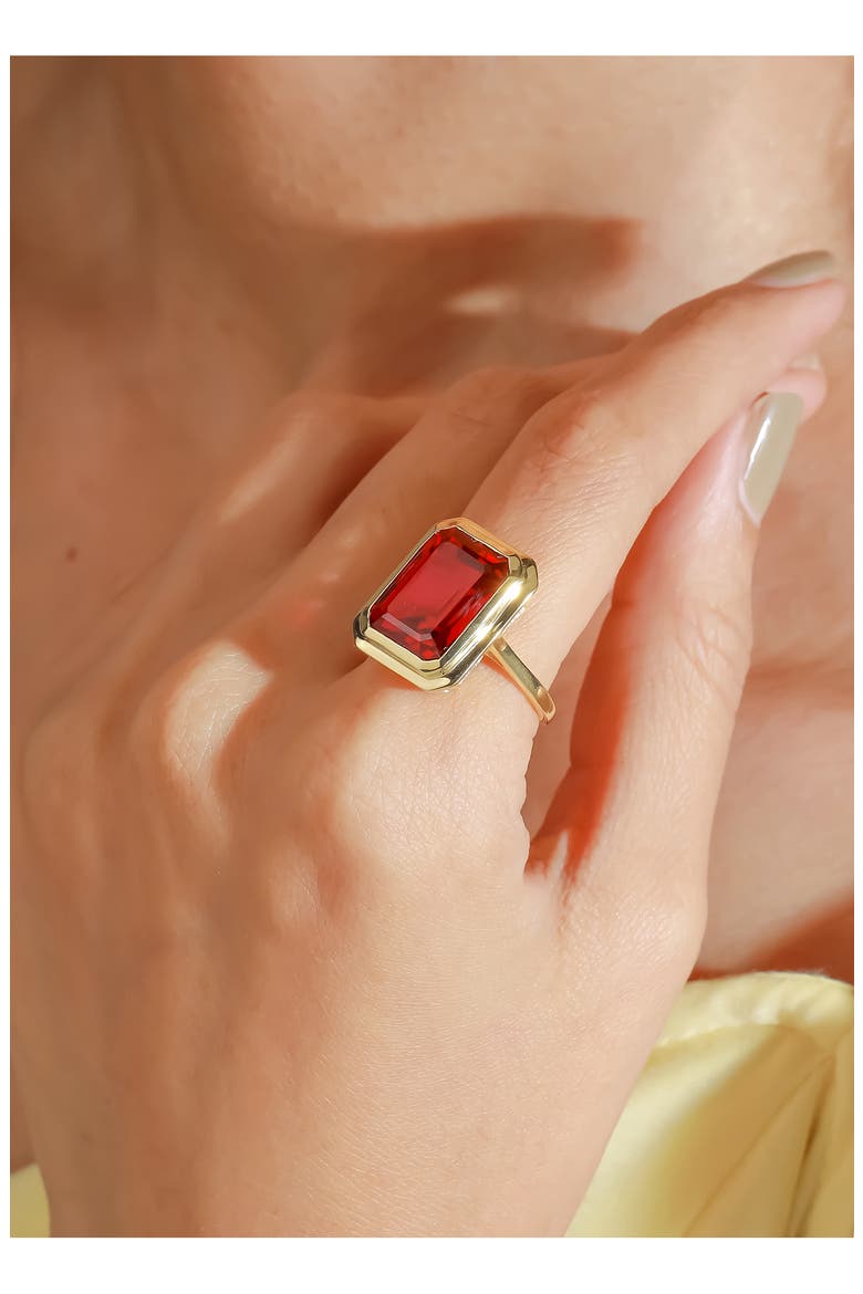 Lab Created Ruby Ring, Alternate, color, RED