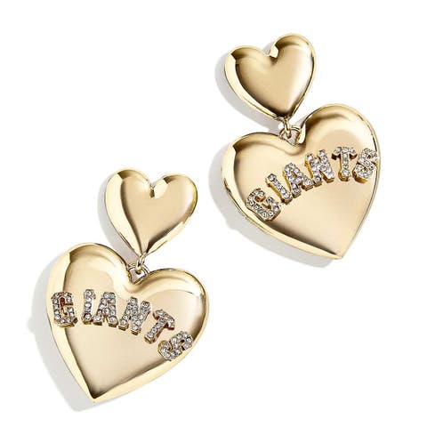 x Baublebar San Francisco Giants Heart Statement Drop Earrings
