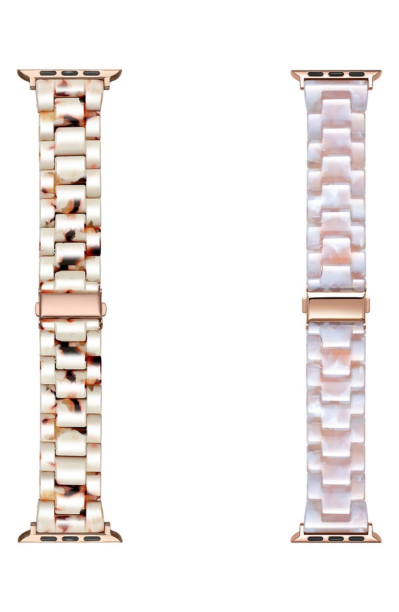 The Posh Tech 2-Pack Resin Apple Watch<sup>®</sup> Watchbands, Alternate, color,