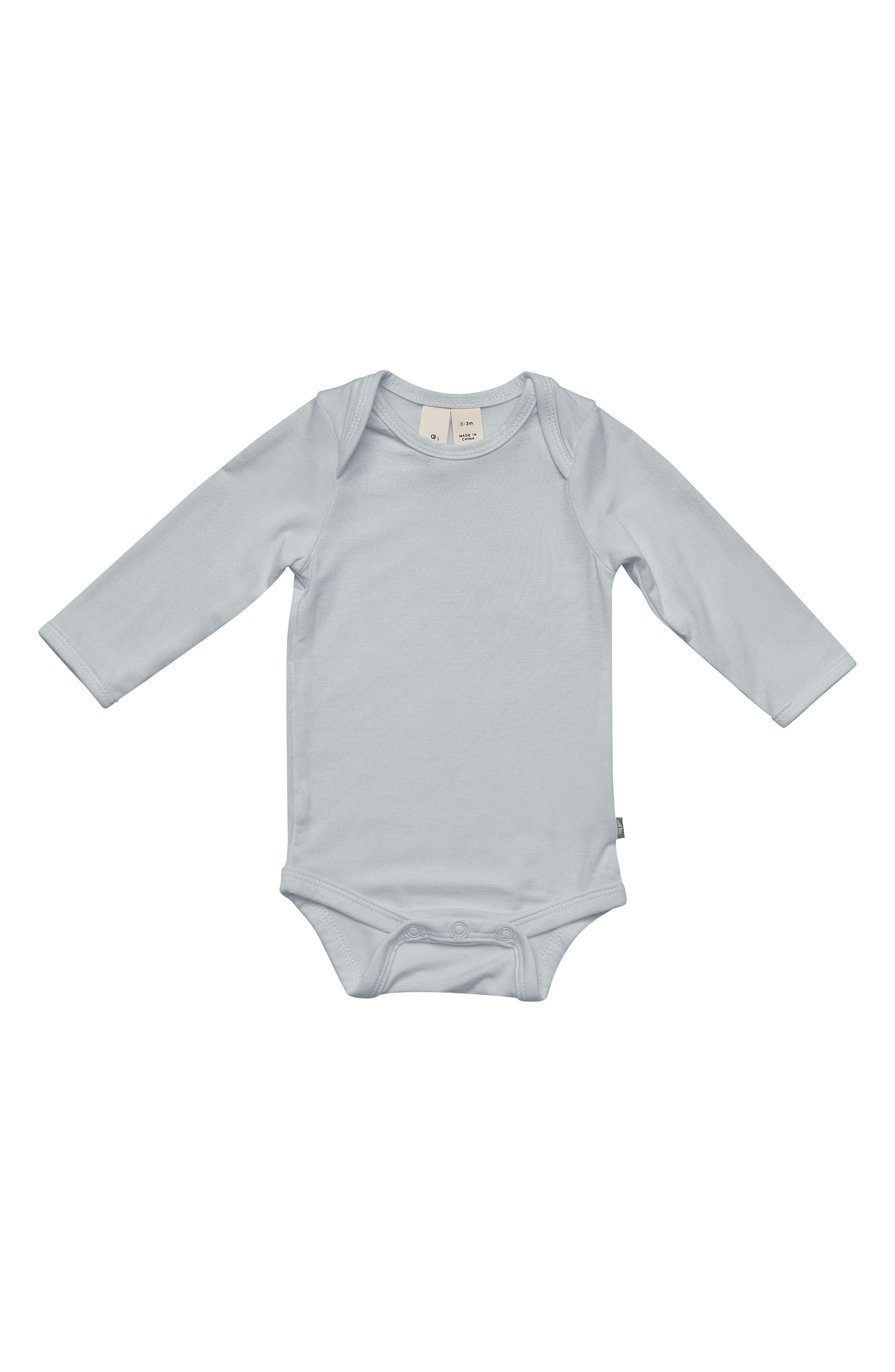 Kyte BABY Long Sleeve Bodysuit in Storm 