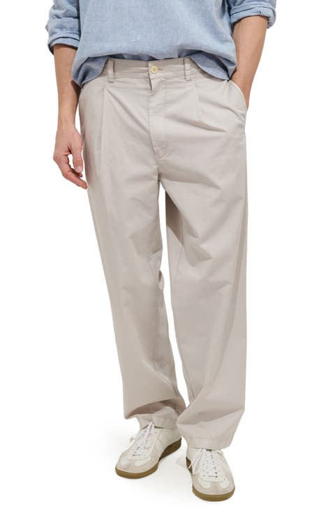 Georges Pleated Cotton Pants