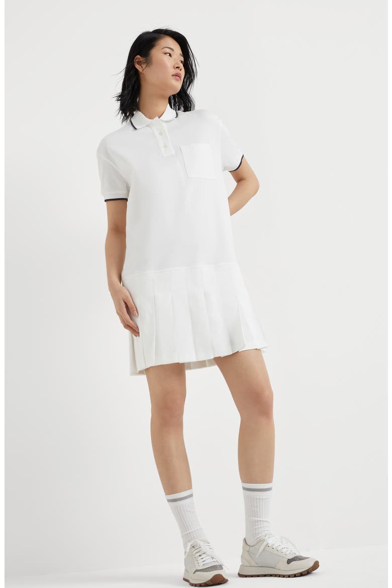 Cotton dress, Alternate, color, White