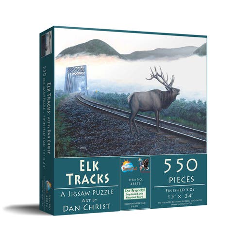 Elk Tracks 550 piece Jigsaw Puzzle for Adults