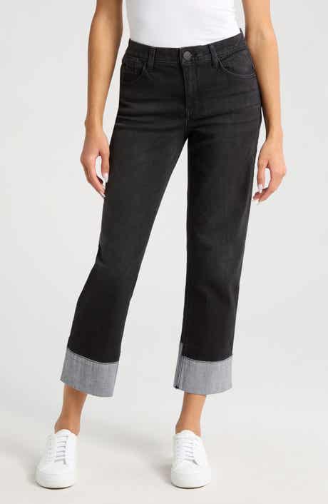 Wit & Wisdom High Waist Cuff Hem Jeans