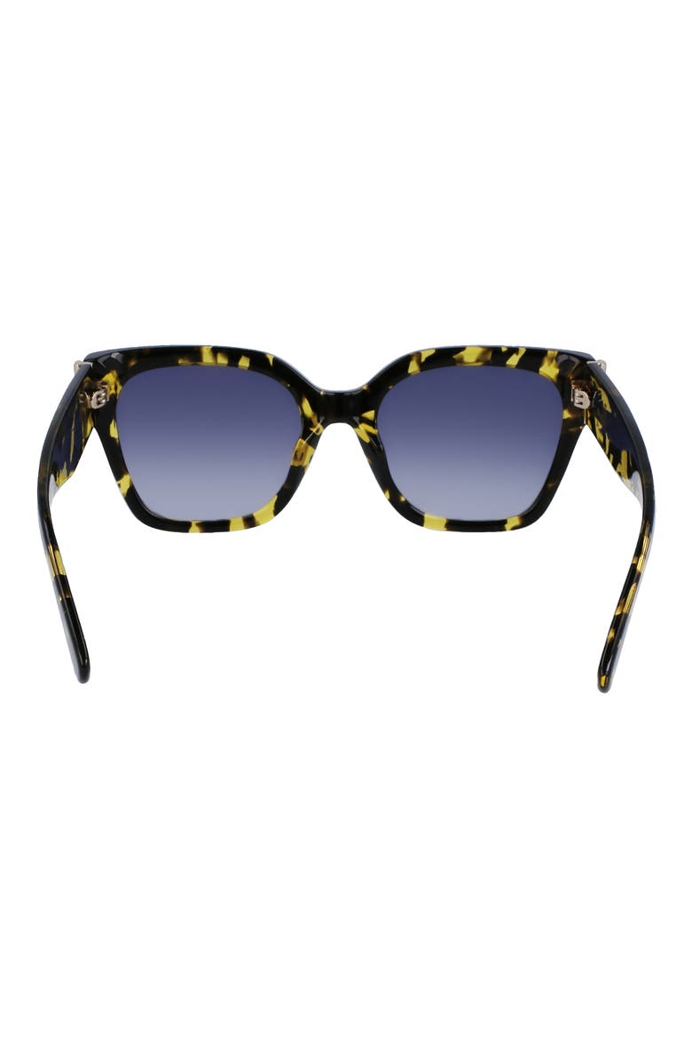 55mm Rectangular Sunglasses, Alternate, color, YELLOW HAVANA