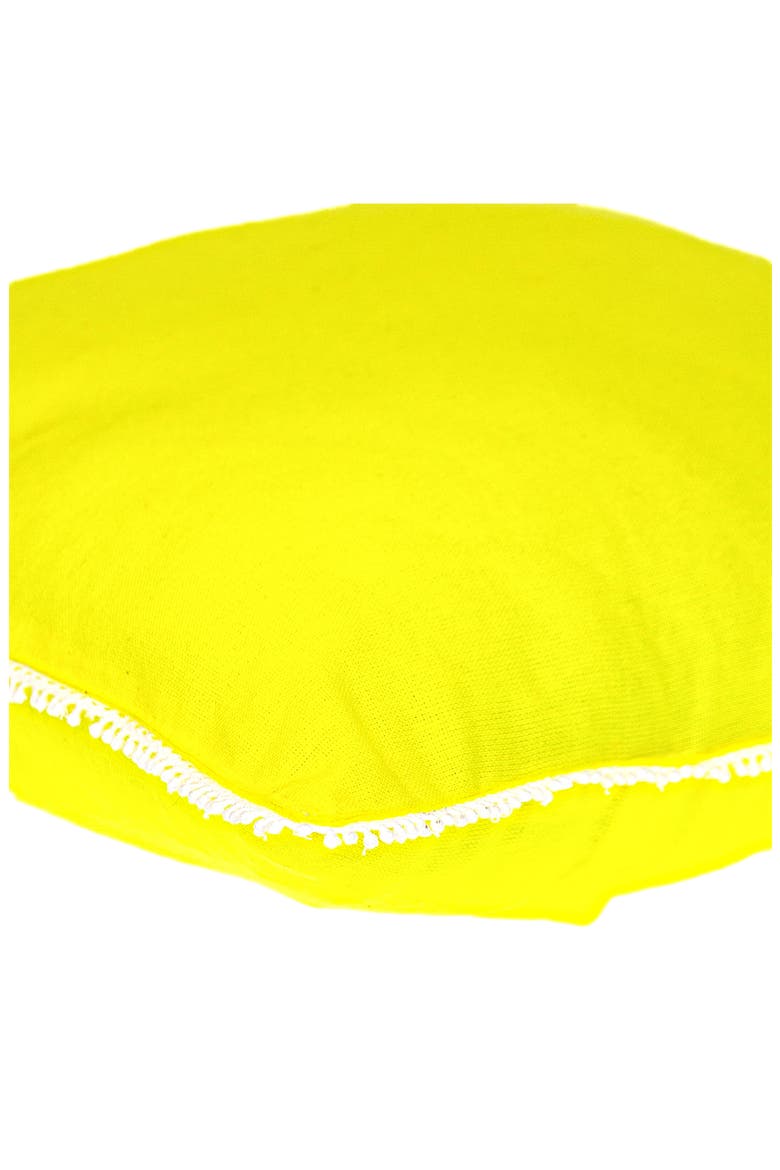 Crochet Dot Throw Pillow, Alternate, color, YELLOW