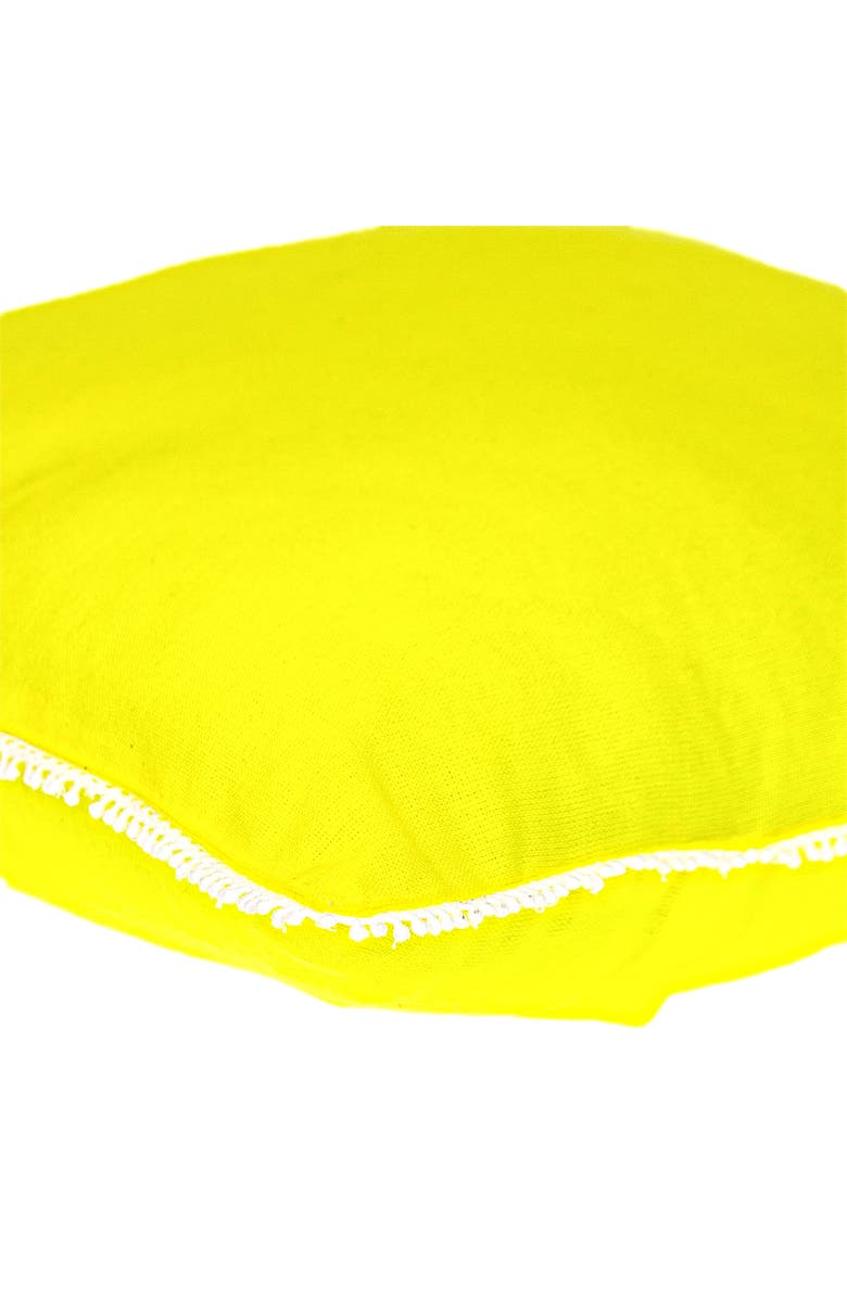 PARKLAND COLLECTION Crochet Dot Throw Pillow, Alternate, color, Yellow