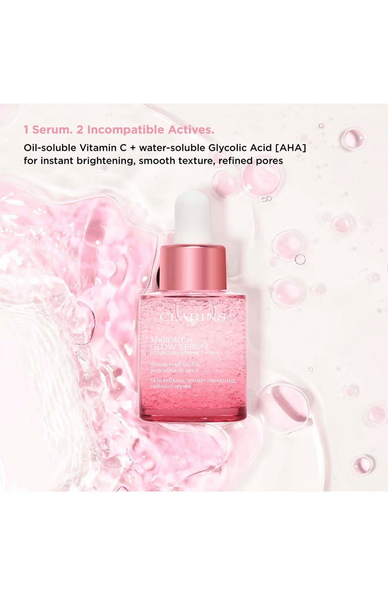 Clarins Multi-Active Brightening Glow Serum with Vitamin C + AHA, Alternate, color,