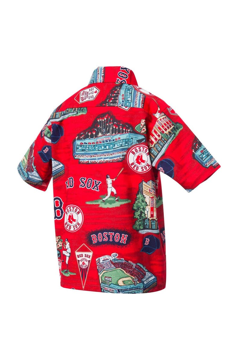 Reyn Spooner Boston Red Sox Reyn Spooner Scenic Button-Down Shirt - Red, Alternate, color, Red