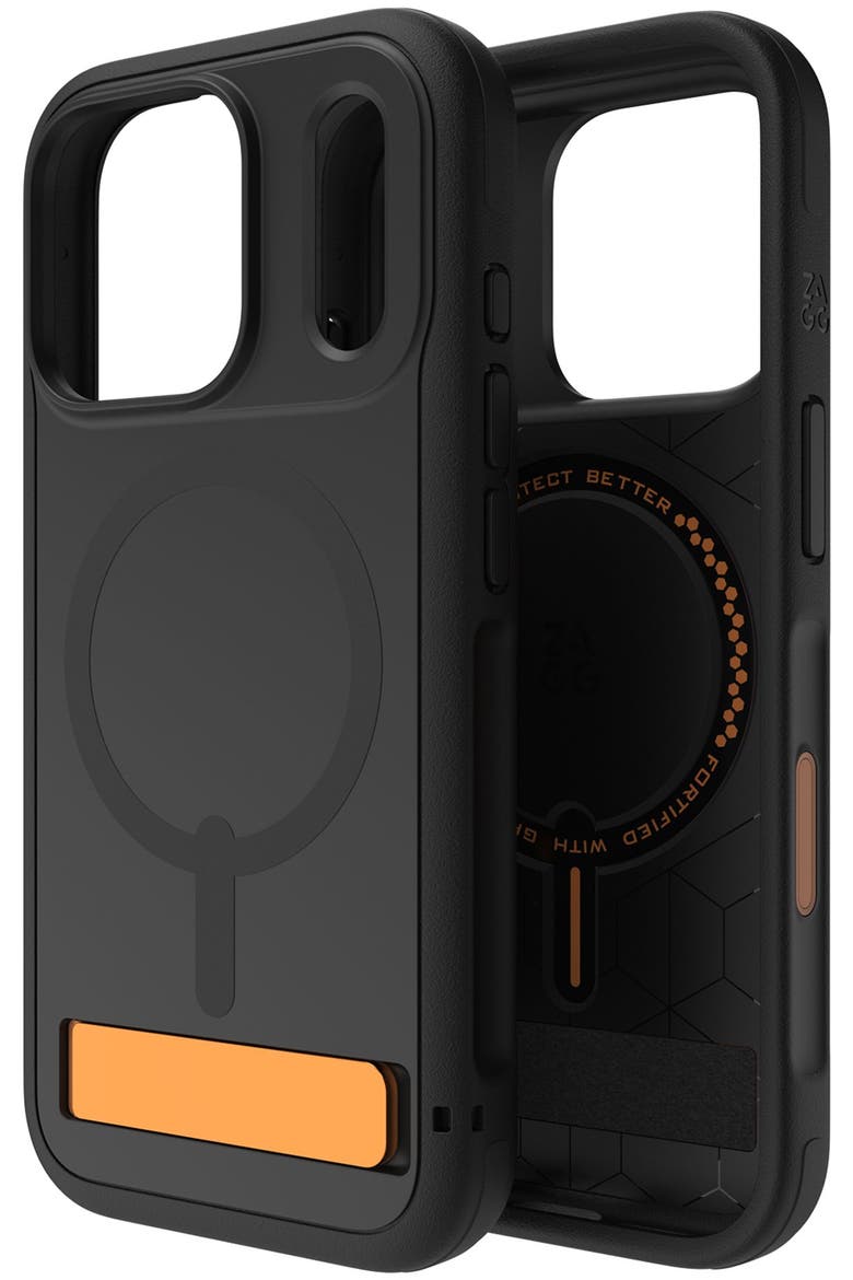Sedona Snap MagSafe Case with Kickstand, Alternate, color, Black Multicolor