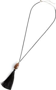 Madewell Semiprecious Stone Tassel Long Necklace
