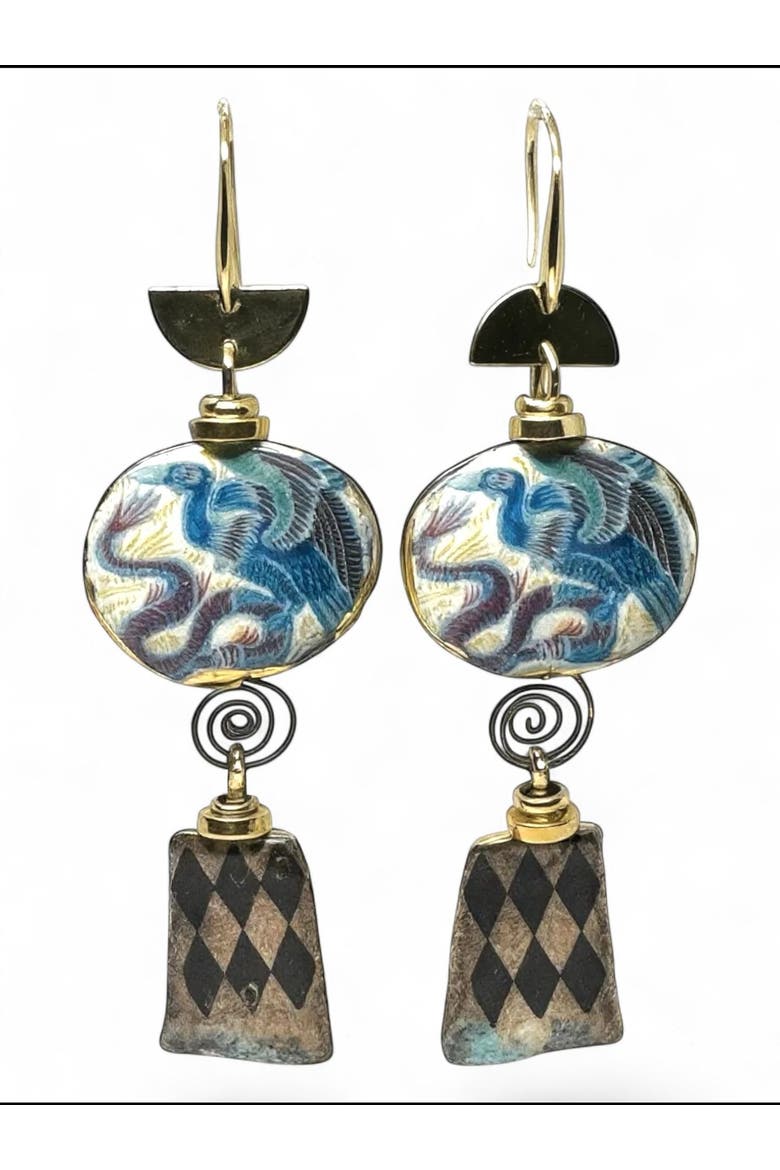 Misfits & Heroes Earrings, Main, color, Multicolor