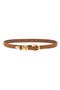Chunky Metal Leather Belt