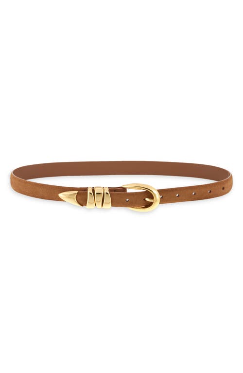 Madewell Triple Keeper Suede Belt