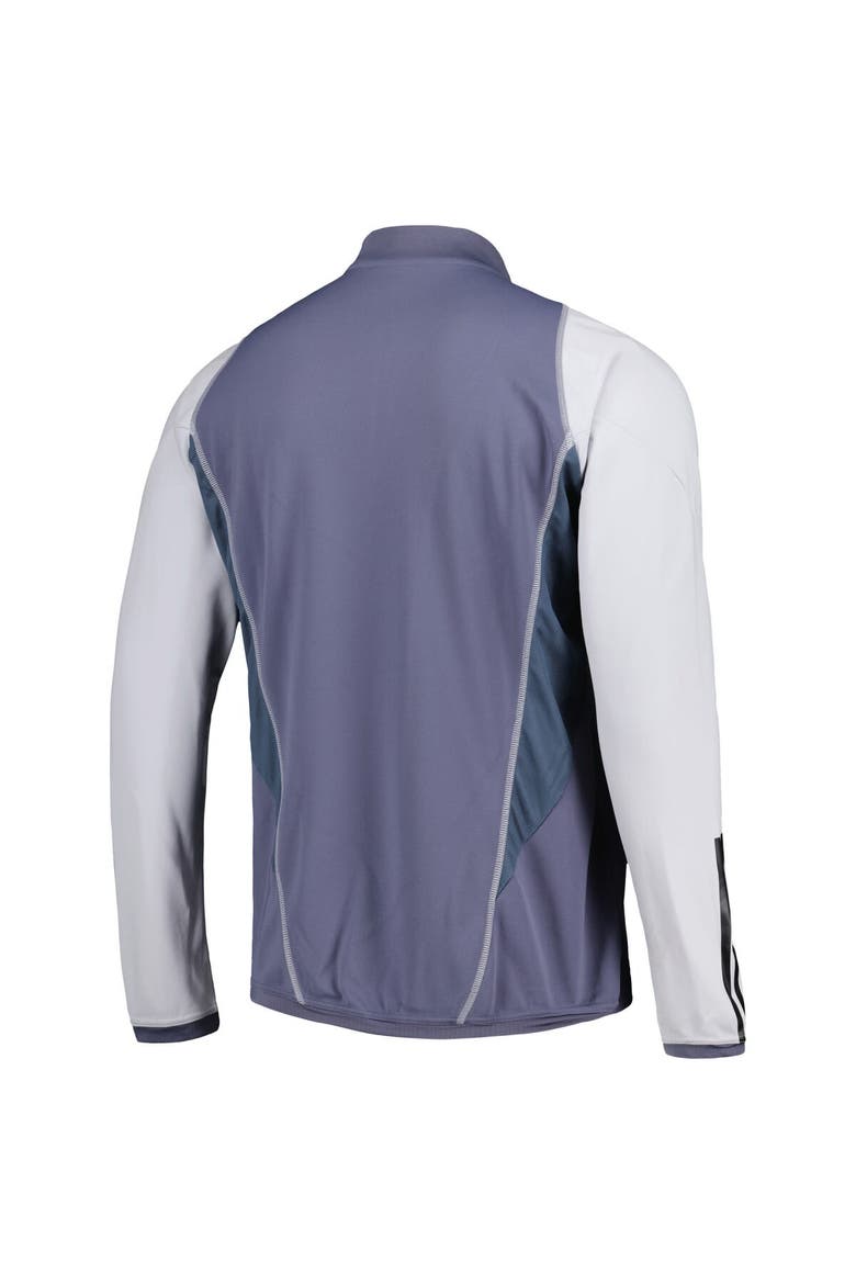 Men's adidas Gray Colorado Rapids 2023 On-Field AEROREADY Quarter-Zip Training Top, Alternate, color, Gray