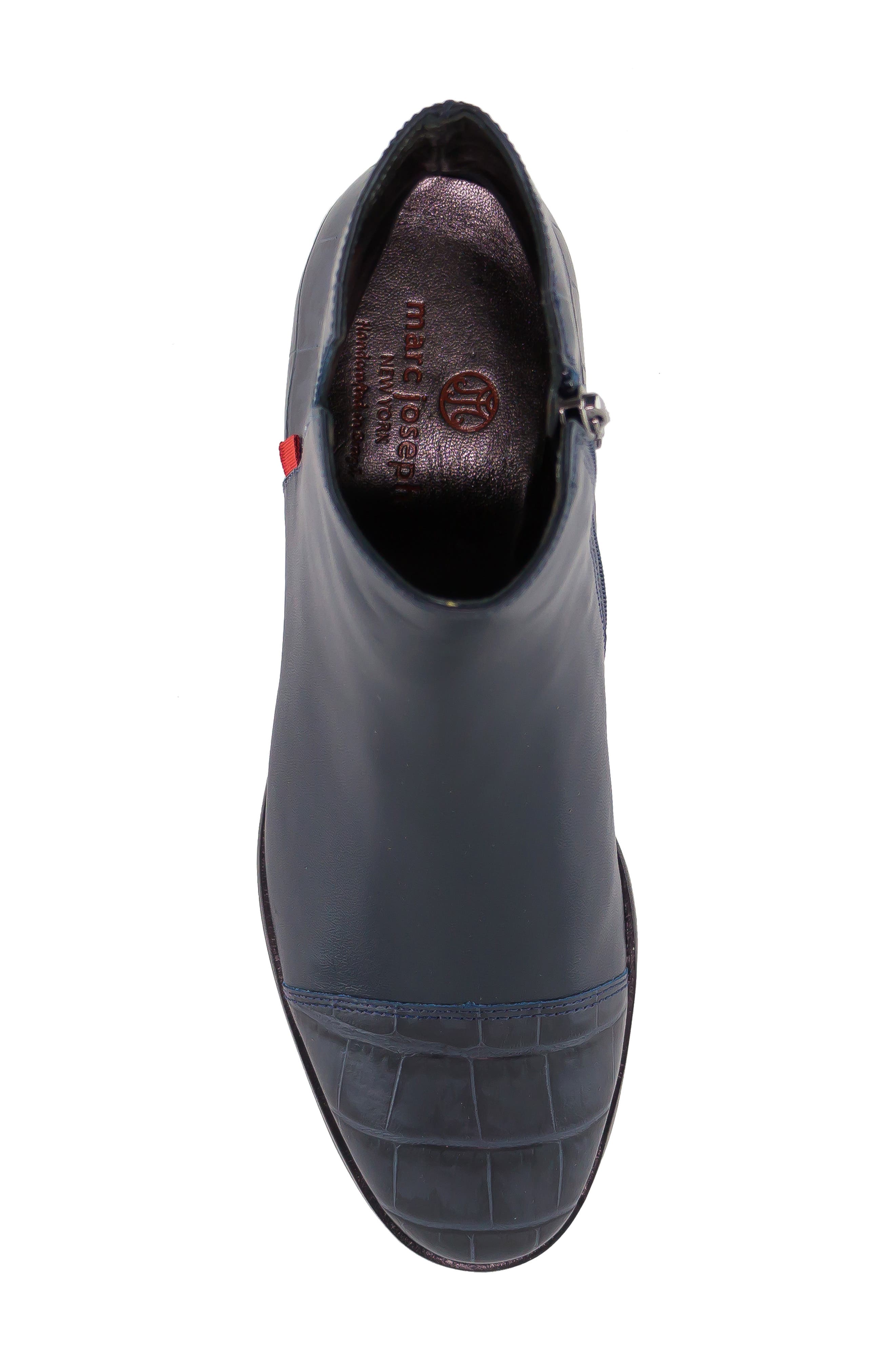 Herald Square Bootie, Alternate, color, NAVY NAPPA LEATHER