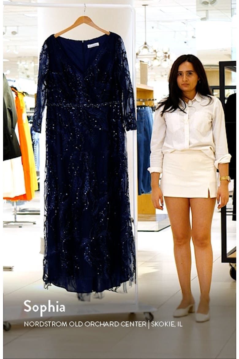 Illusion Long Sleeve Gown video