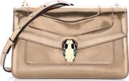 Pre-Owned Bvlgari Serpenti Forever Shoulder Bag Metallic Leather Small