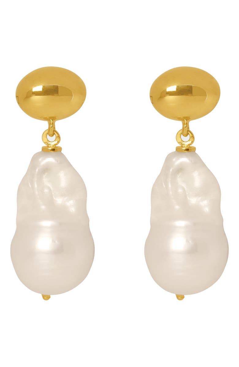 Dean Davidson Florence Baroque Pearl Drop Earrings, Alternate, color, Pearl/ Gold