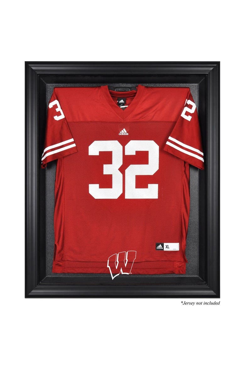 Wisconsin Badgers Black Framed Logo Jersey Display Case, Main, color, Black