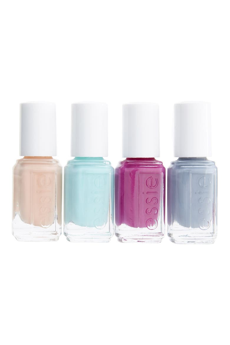 essie® 'Spring 2015' Mini Four-Pack, Main, color, NO COLOR