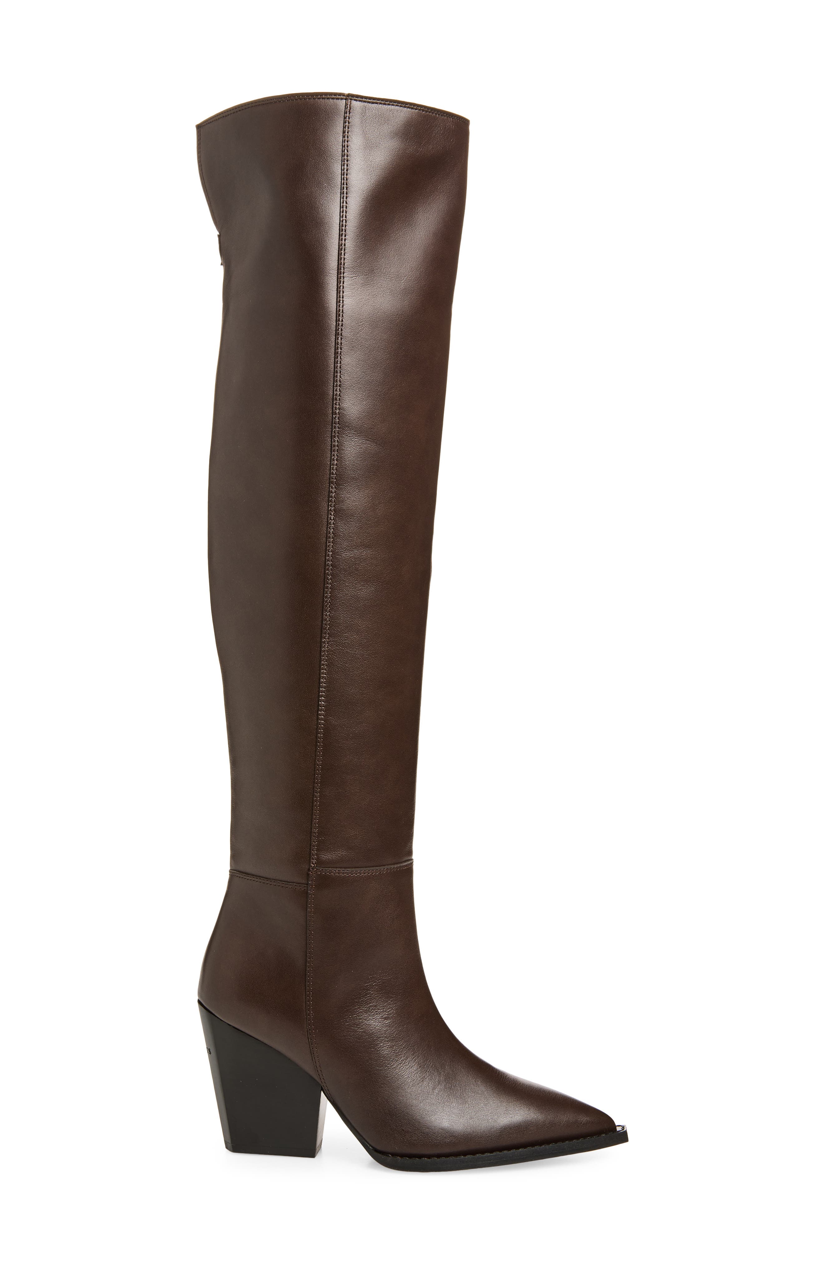AllSaints Reina Over the Knee Boot, Alternate, color, Brown
