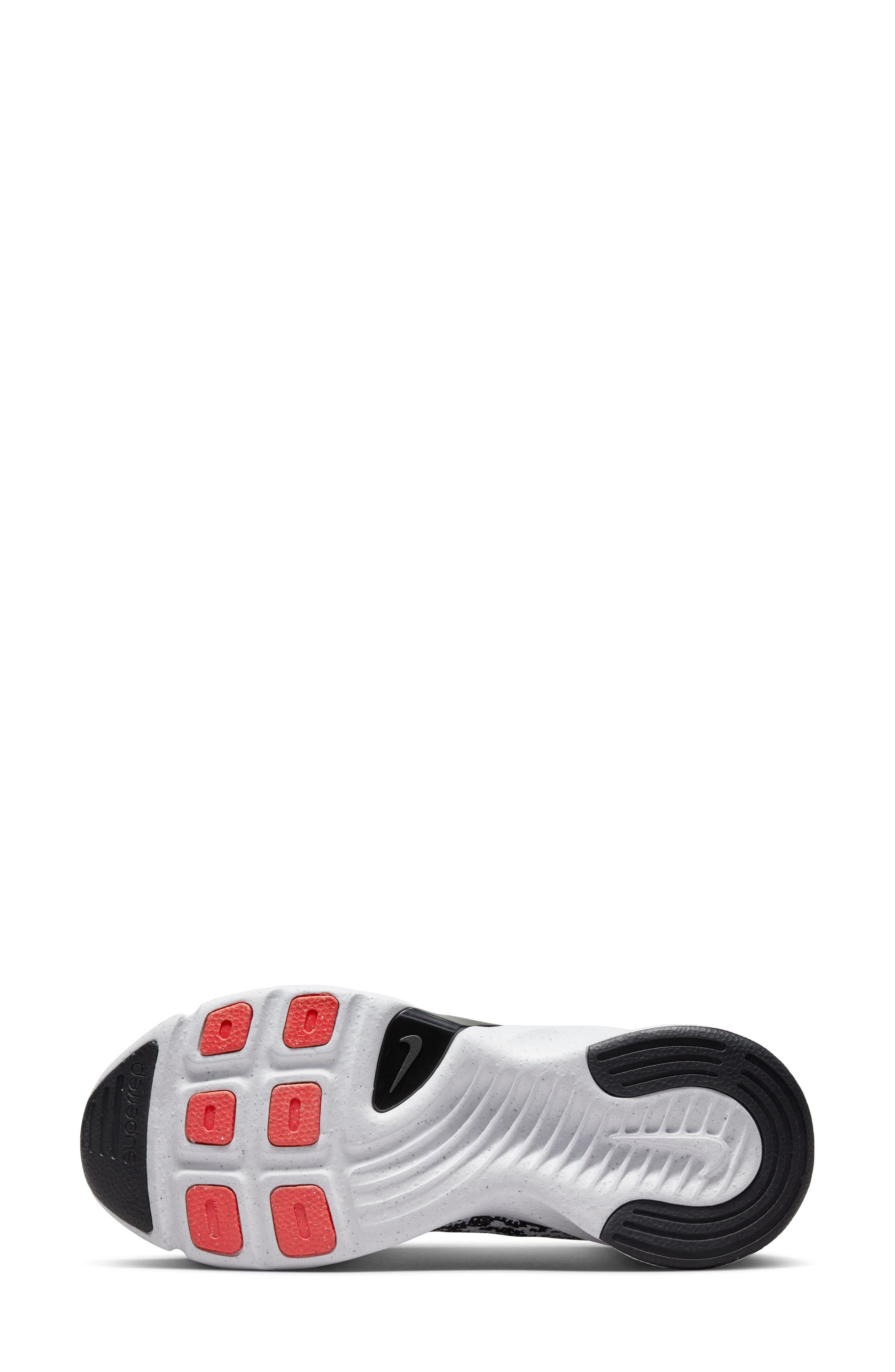Superrep Go 3 Flyknit Running Shoe, Alternate, color, WHITE/ RED/ BLACK/ GREY