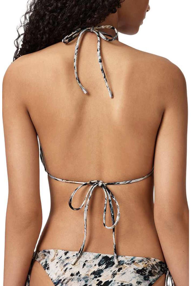 Saph Print Triangle Bikini Top, Alternate, color, CANTER FAWN BROWN