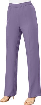 Roaman's Plus Size Wide Leg Bend Over® Pant