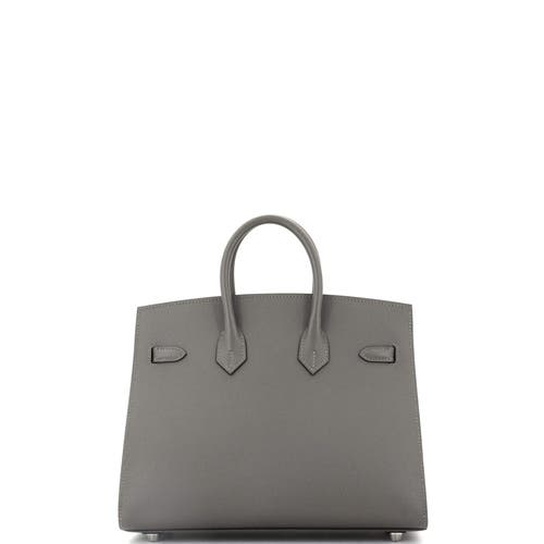 Pre-owned Hermes Hermes Birkin Sellier Bag Grey Epsom With Palladium Hardware 25 In Gray