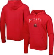 New Era Men's New Era Red Tampa Bay Buccaneers Ink Dye Pullover Hoodie