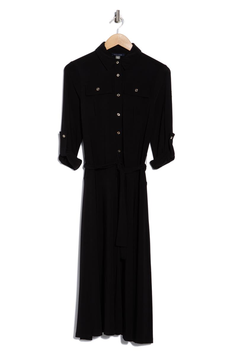 Tommy Hilfiger Roll Tab Sleeve Midi Dress, Alternate, color, 