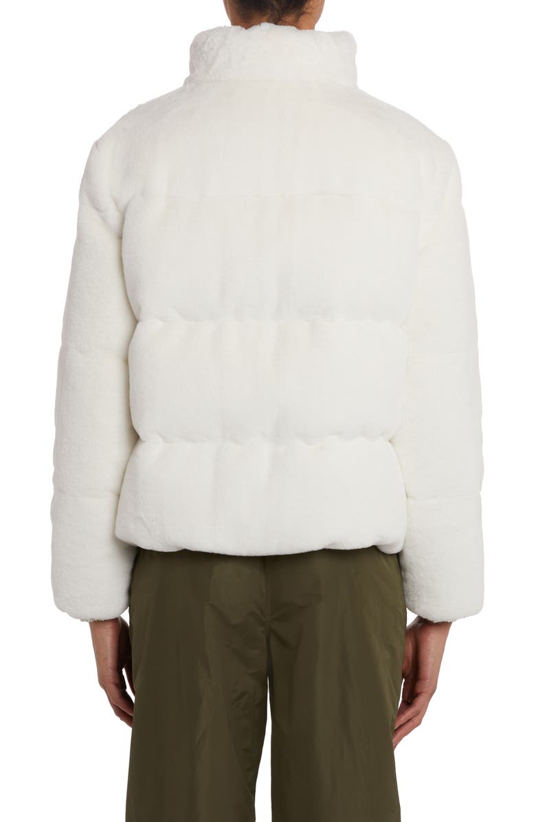 Moncler Pluvier Fleece Puffer Jacket, Alternate, color, White