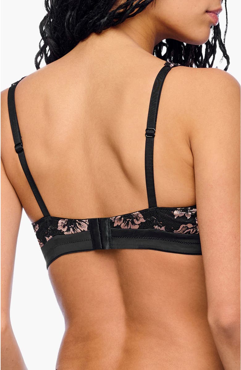Cosabella Savona Bralette, Alternate, color, Black/Mandorla