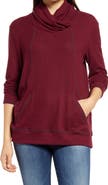 Loveappella Cross Neck Seamed Pullover