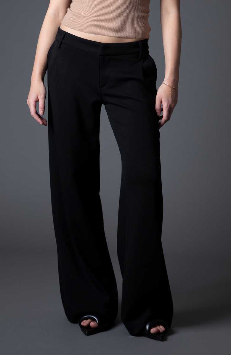 BLUE REVIVAL Taylor Wide Leg Trouser, Main, color, Black