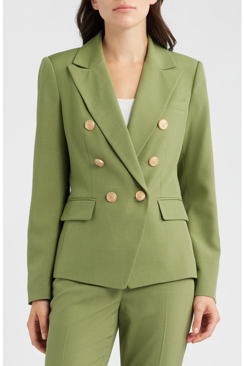 Double Breasted Blazer, Alternate, color, AGAVE