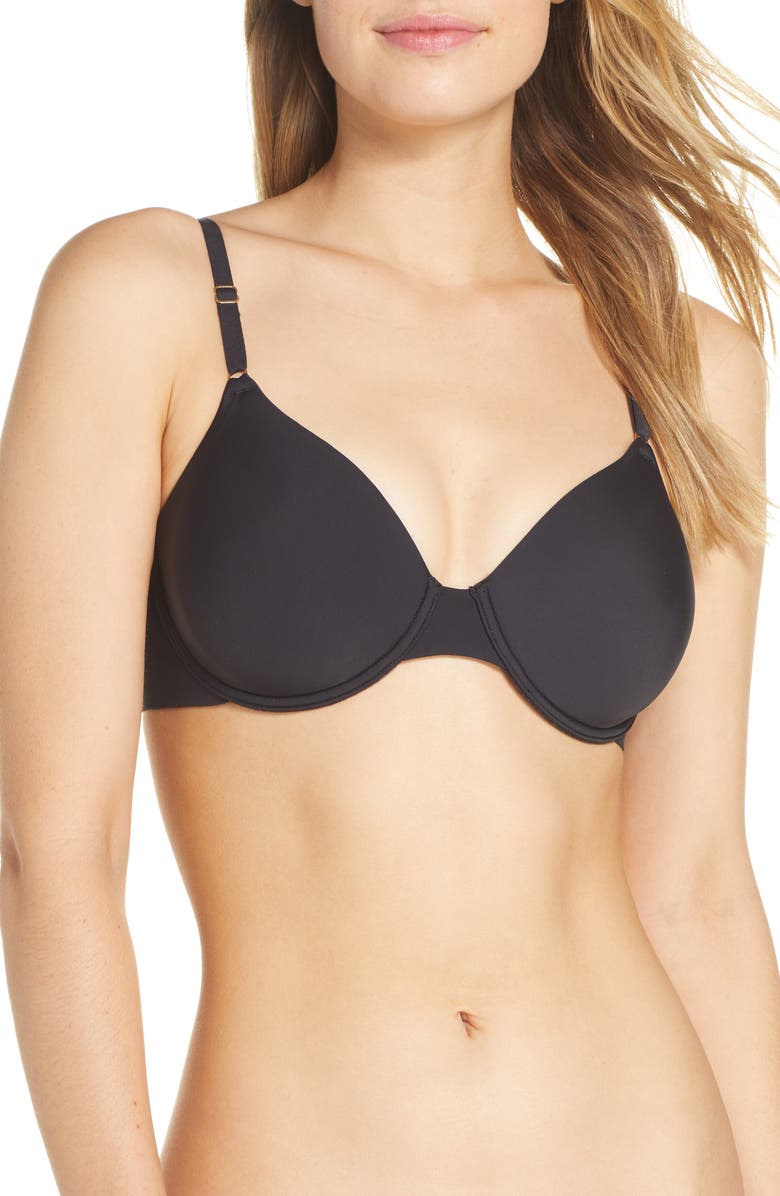 Natori Zone Full Fit Smoothing Contour Underwire Bra, Main, color, Black