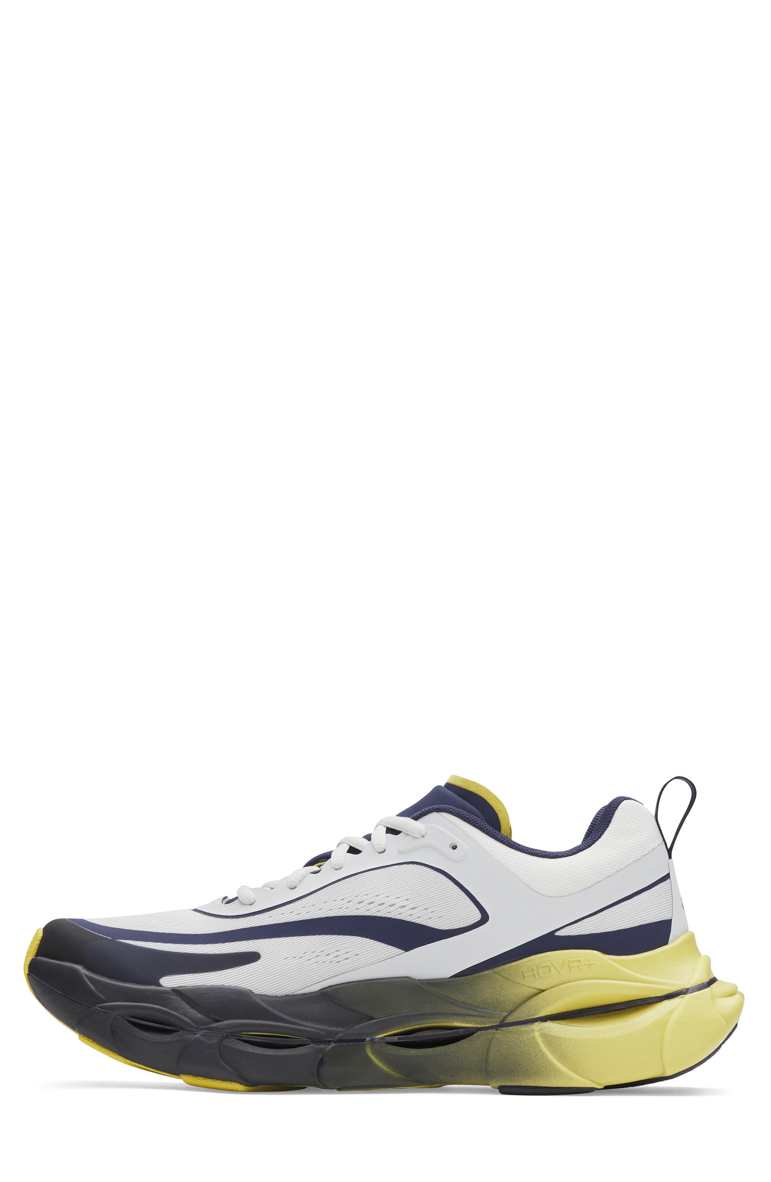 UA Halo Racer Running Shoe, Alternate, color, WASHED NAVY/ YELLOW/ GRAY