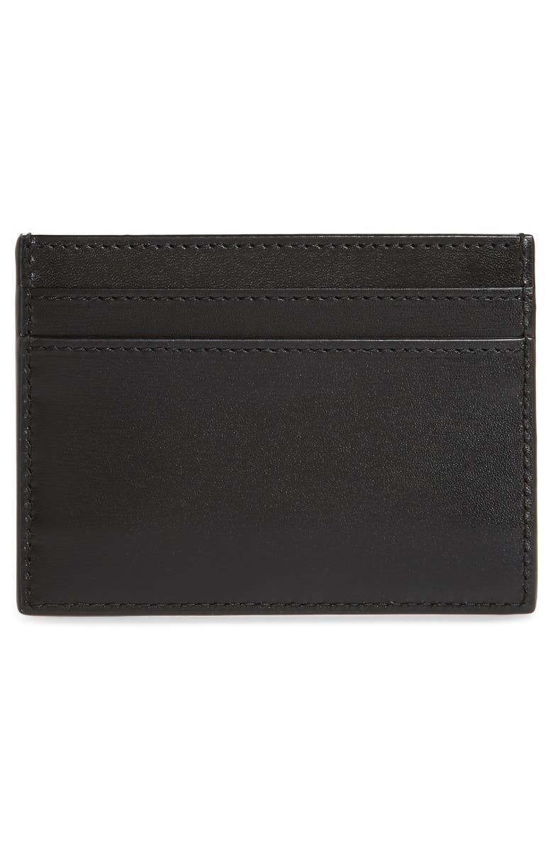 Saint Laurent Monogram Leather Card Case, Alternate, color, 