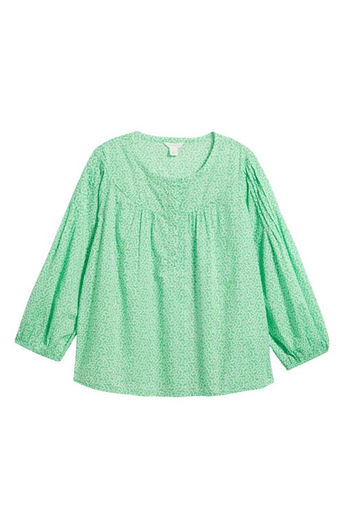 Caslon ® Pintuck Pleat Top In Green