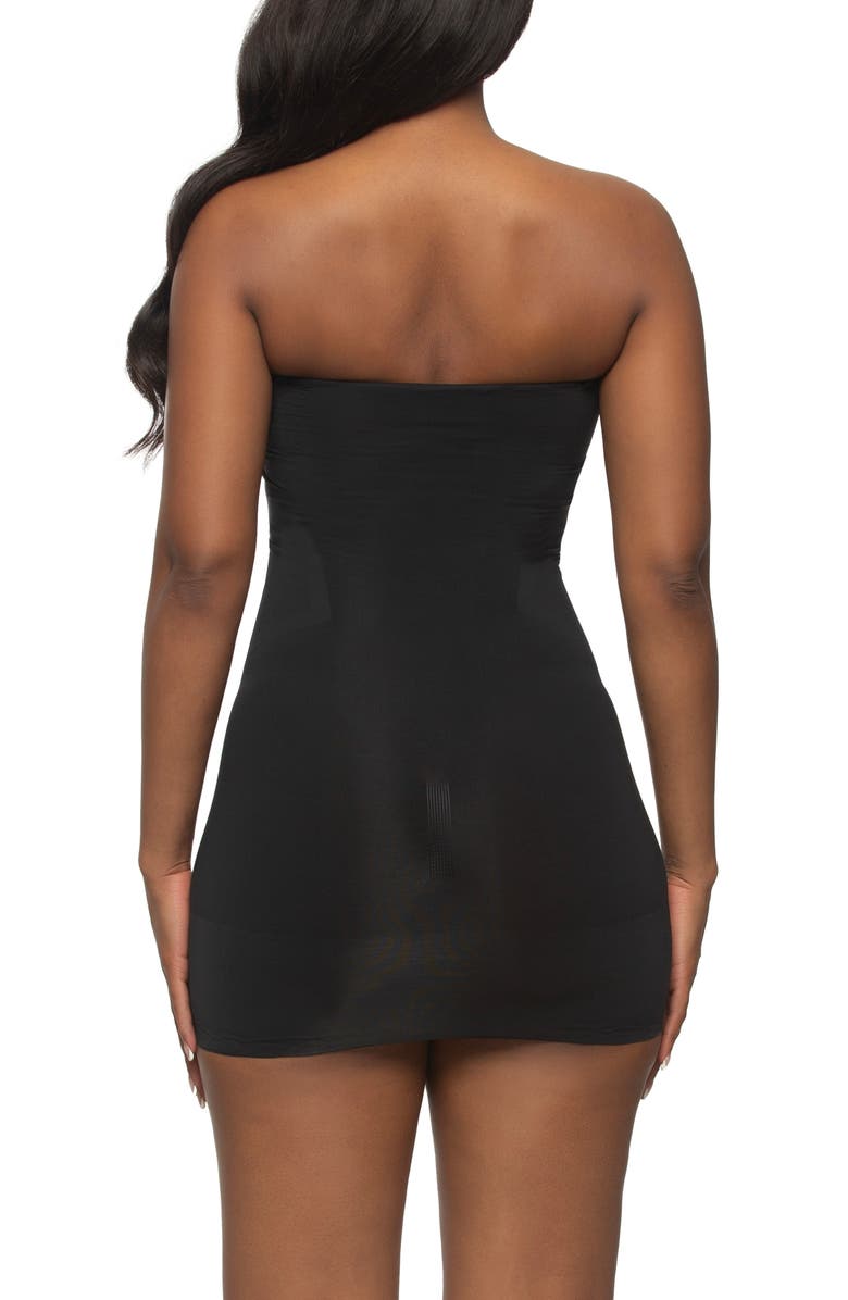 Felina Fusion Strapless Slip, Alternate, color, Black