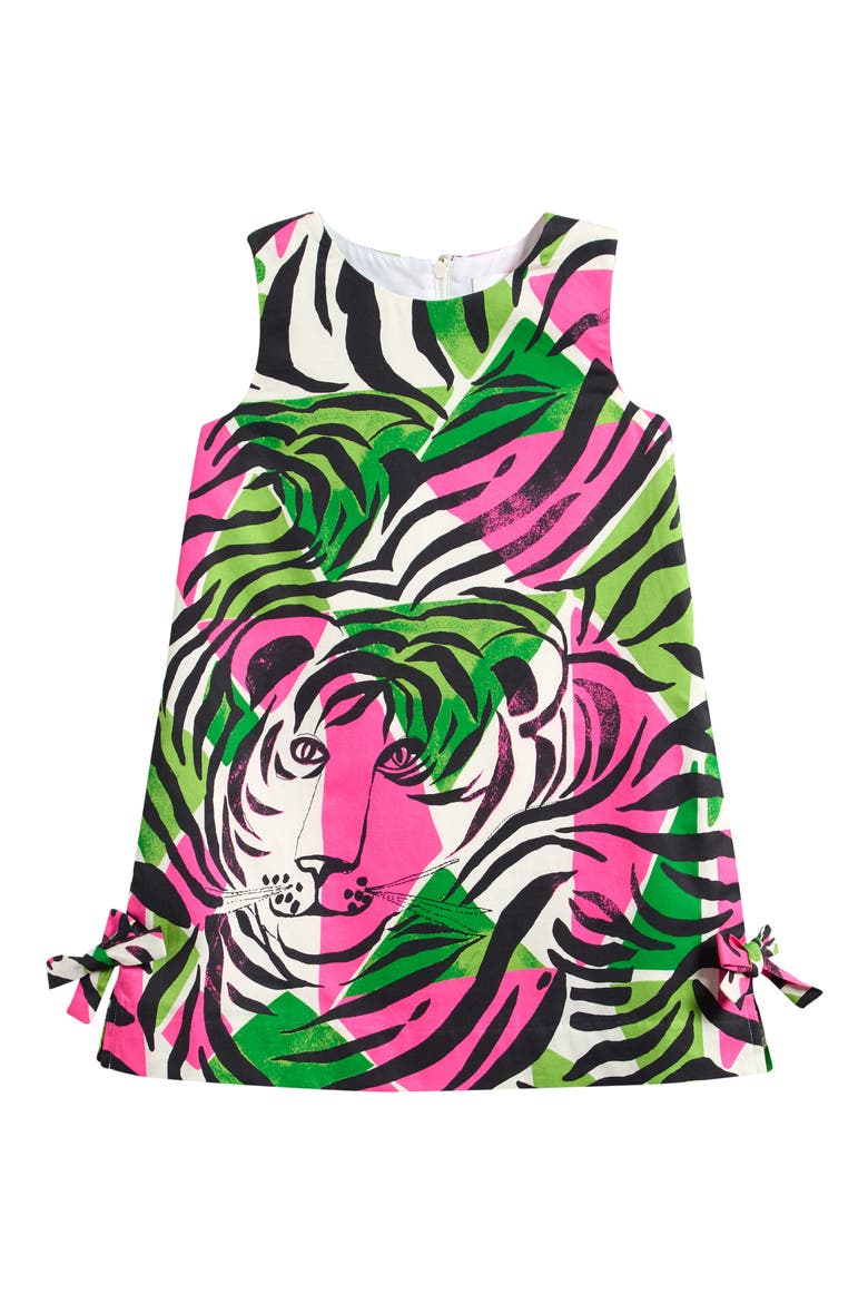Kids' Little Lilly Shift Dress, Main, color, ONYX