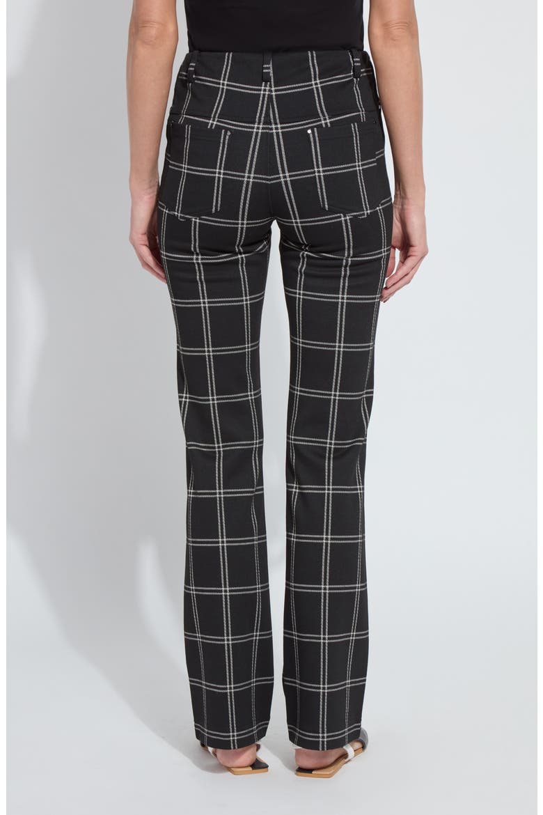 Lyssé Baby Bootcut Pants, Alternate, color, COASTAL WINDOWPANE