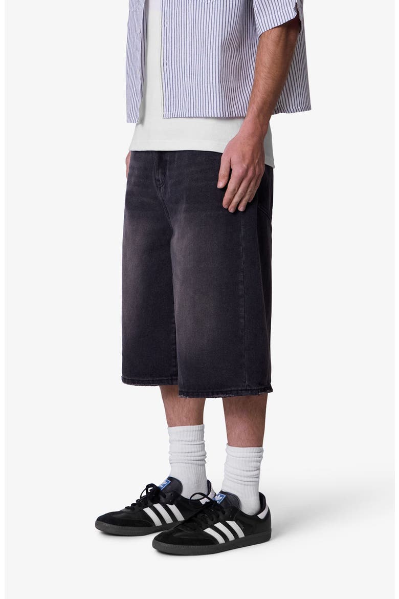 Ultra Baggy Denim Shorts, Alternate, color, BLACK