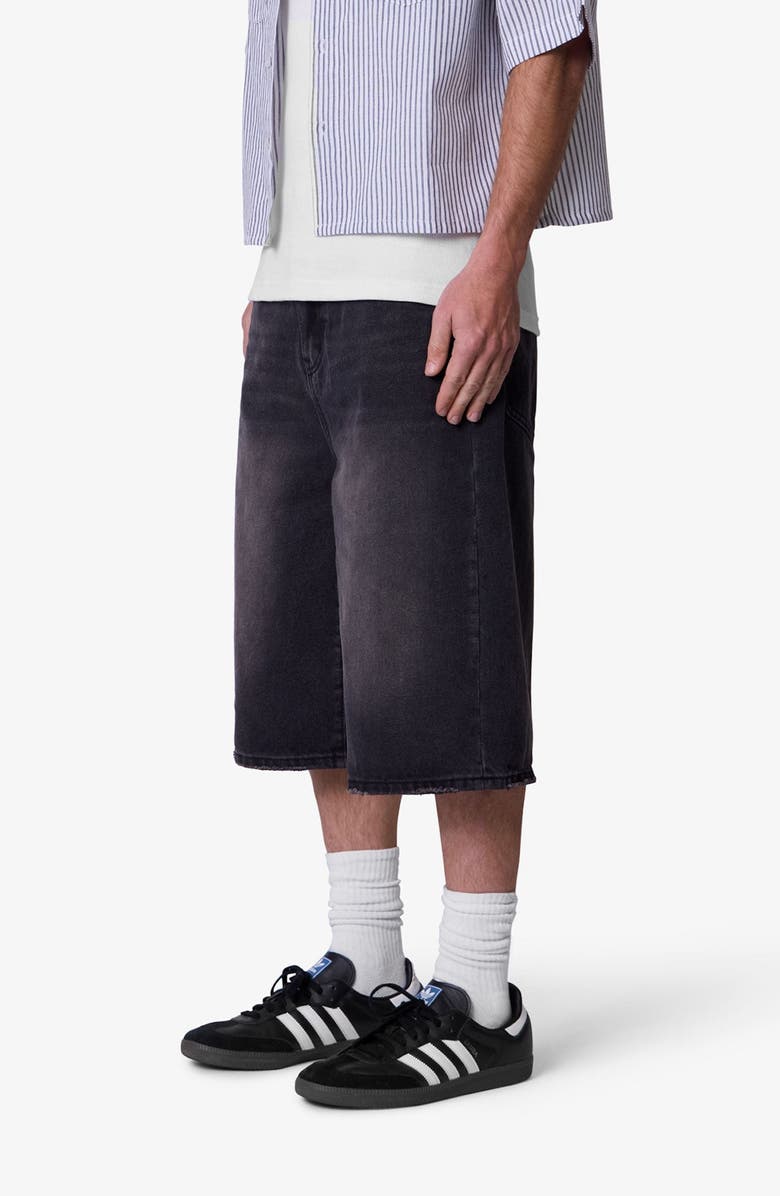 mnml Ultra Baggy Denim Shorts, Alternate, color, Black