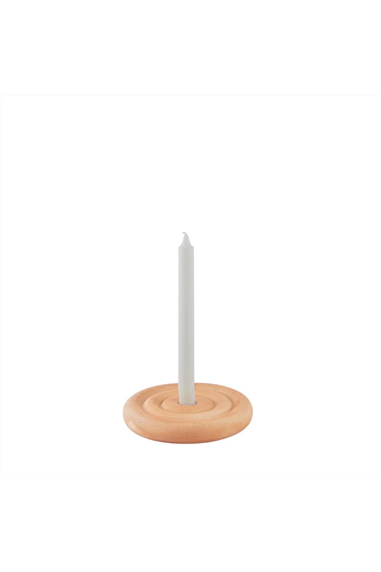 Savi Ceramic Candleholder, Main, color, Beige