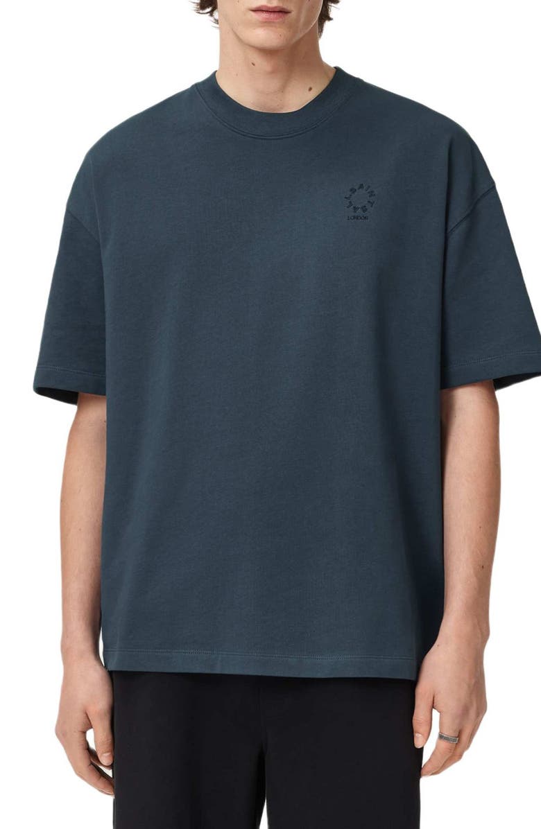 AllSaints Haven T-Shirt, Main, color, Moonstone Blue